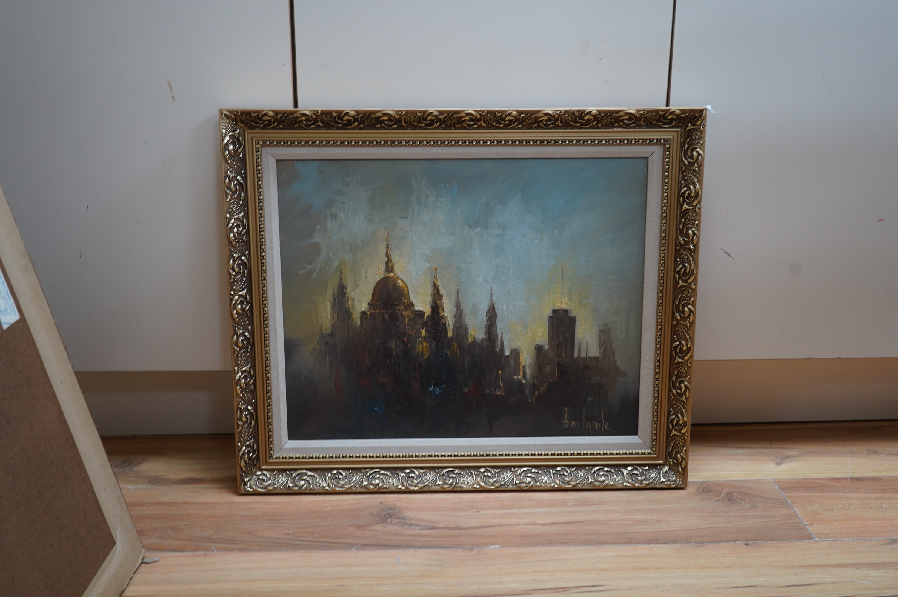 Ben Maile (1922-2017), oil on canvas, The Majesty of Wren, signed, 39 x 49cm. Condition - good